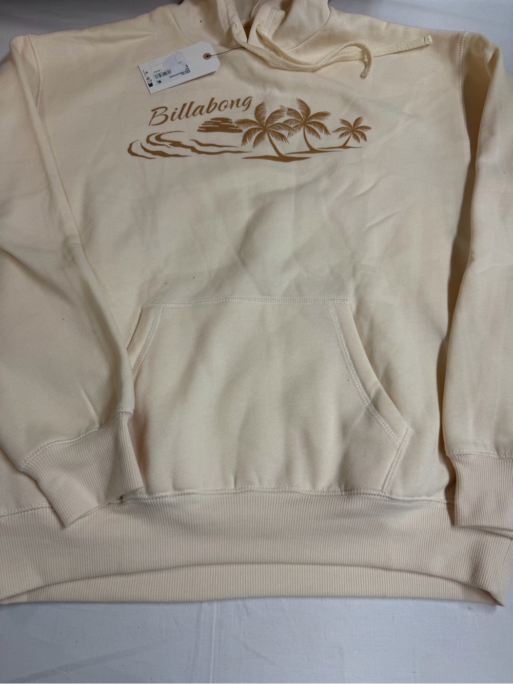 Billabong Kids Cream Sweatshirt with Brown Palm Graphic